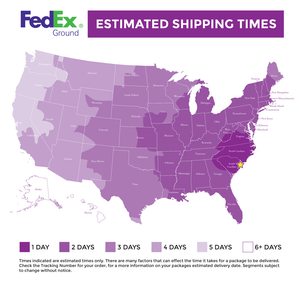 FedEx Delivery Times Graphic